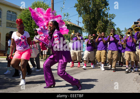 parade, New Orleans, Louisiana Stock Photo