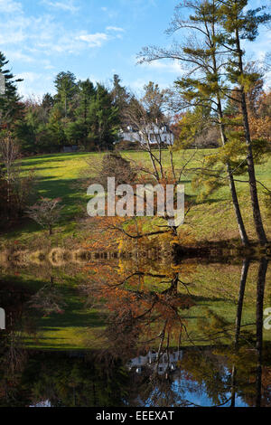 View of the home of author and poet Carl Sandburg in Flat Rock, NC Stock Photo