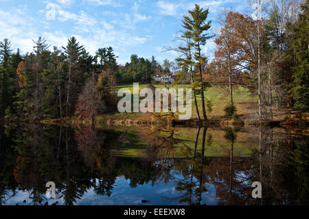 View of the home of author and poet Carl Sandburg in Flat Rock, NC Stock Photo