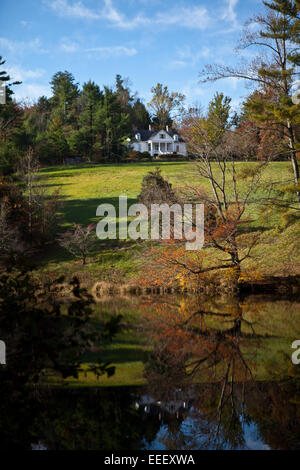 View of the home of author and poet Carl Sandburg in Flat Rock, NC Stock Photo