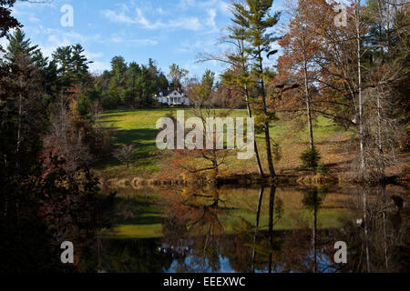 View of the home of author and poet Carl Sandburg in Flat Rock, NC Stock Photo