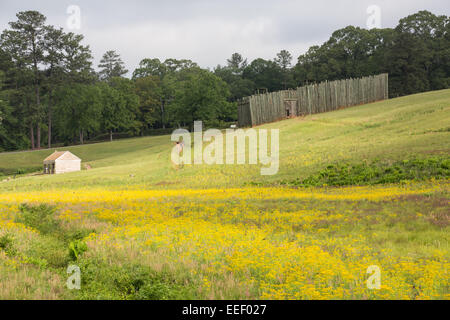 Andersonville National Historic Site home to the former Camp Sumter Confederate prisoner of war camp where 45,000 Union prisoners were held May 6, 2013 in Andersonville, Georgia. Stock Photo