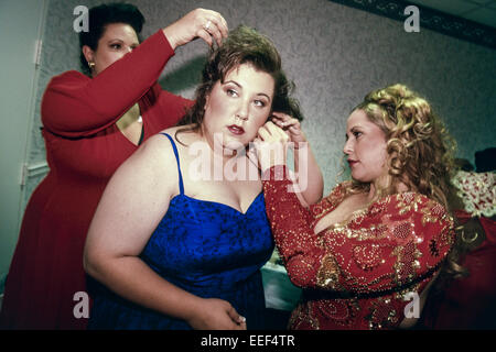 CHICAGO, IL – SEPTEMBER 2: Miss Plus USA beauty pageant for larger women held in Chicago, Illinois on September 2, 1996. Stock Photo