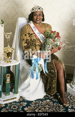 CHICAGO, IL – SEPTEMBER 2: Miss Plus USA beauty pageant for larger women held in Chicago, Illinois on September 2, 1996. Stock Photo