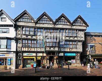 The Ancient High House along Greengate Street in the town centre, Stafford, Staffordshire, England, UK, Western Europe. Stock Photo