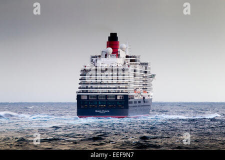 Cunards Queen Victoria on her Christmas cruise around the Canary Islands Stock Photo