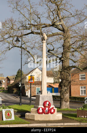 Cannington a village in Somerset near to the Site of Hinkley Point C nuclear Power Station. The war Memorial Stock Photo