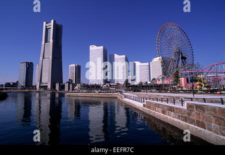 Japan, Yokohama, Minato Mirai 21 Stock Photo