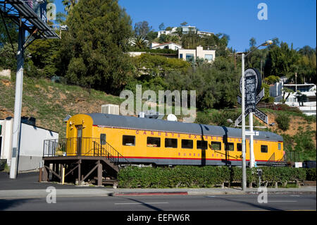 Carney's train car diner on Sunset Strip in West Hollywood, California Stock Photo