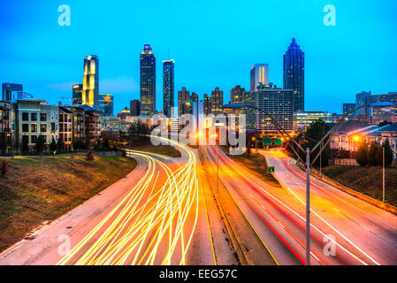 Skyline of downtown Atlanta, Georgia, USA Stock Photo