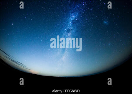 Night sky in the Southern hemisphere with milkway Stock Photo