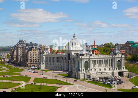 Palace of Farmers in Kazan - Building of the Ministry of agriculture and food, Republic of Tatarstan, Russia Stock Photo