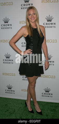 Petra Kvitova arrives for Crown's IMG@23 Tennis Players' Party