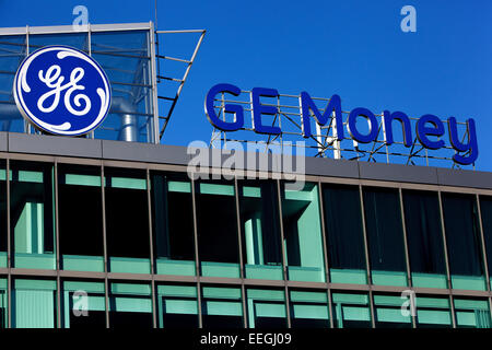 GE Money Bank logo, sign Prague Stock Photo