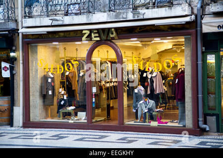 LONDON - JANUARY 9TH: The exterior of Zeva on January the 9th, 2015, in Lisbon, Portugal. Zeva is one of Lisbon's famous small b Stock Photo