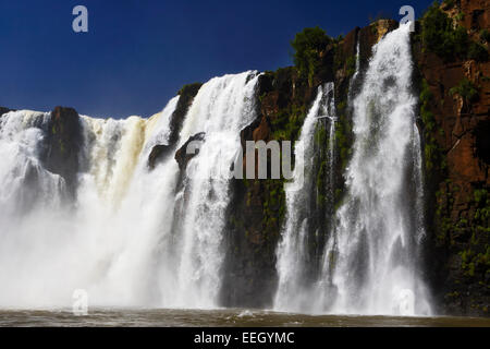 tres mosqueteros fall in iguazu falls iguazu national park, republic of argentina, south america