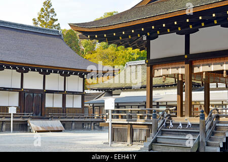 Shimogamo-jinja Shrine (Kamomioya - jinja), Kyoto, Japan Stock Photo