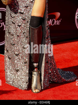 2014 ESPYS Awards - Arrivals  Featuring: Amy Purdy Where: Los Angeles, California, United States When: 17 Jul 2014 Stock Photo