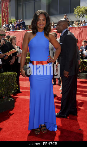 2014 ESPYS Awards - Arrivals  Featuring: Laila Ali Where: Los Angeles, California, United States When: 17 Jul 2014 Stock Photo