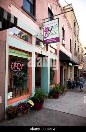 Suwana's Thai Orchid Restaurant in Asheville North Carolina Stock Photo