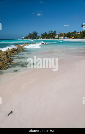 Accra Beach south coast of the Caribbean island of Barbados, West Indies. Also known as Rockley Beach - EDITORIAL USE ONLY Stock Photo