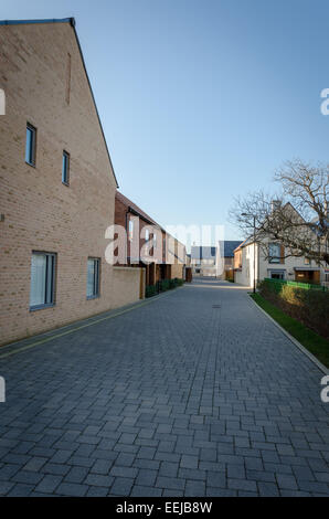 Trumpington Meadows new housing development. Trumpington, Cambridge, UK Stock Photo