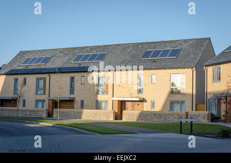 Trumpington Meadows new housing development. Trumpington, Cambridge, UK Stock Photo