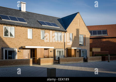 Trumpington Meadows new housing development. Trumpington, Cambridge, UK Stock Photo