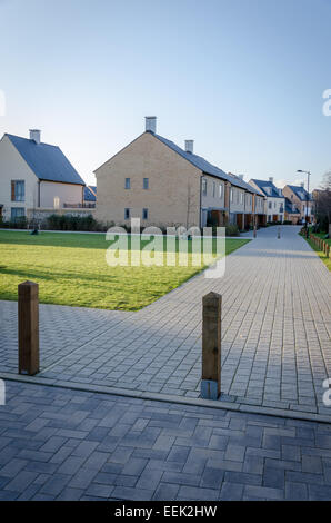 Trumpington Meadows new housing development. Trumpington, Cambridge, UK Stock Photo