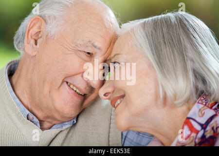 Happy Senior Couple Looking At Each Other Stock Photo