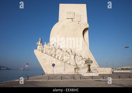 Monument to the Discoveries (Padrao dos Descobrimentos) in Belem district of Lisbon in Portugal. Stock Photo