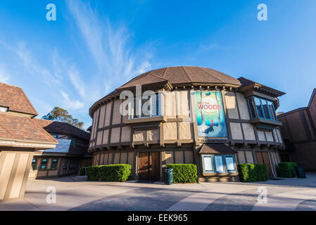 Old Globe Theatre building. Balboa Park, San Diego, California, United States. Stock Photo