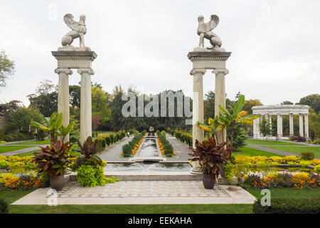 Untermyer gardens conservancy in Yonkers NY Stock Photo