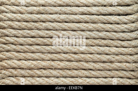 jute rope - rope texture Stock Photo