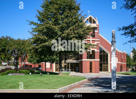 ATLANTA, GEORGIA - JANUARY 19, 2015: Ebenezer Baptist Church in Atlanta, Georgia, home church to Dr. Martin Luther King, Jr. and Stock Photo