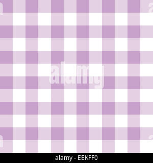 Lilac and white checkered seamless background pattern Stock Photo