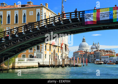 Ponte dell'Accademia bridge, Venice, Italy Stock Photo