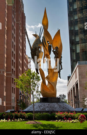 Baltimore, Maryland, The National Katyn Massacre Monument, Baltimore, Maryland, Stock Photo