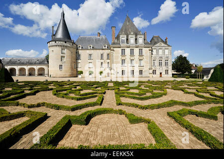 Castle of Azay le Ferron, Indre-et-Loire, Loire Valley, Centre, France Stock Photo