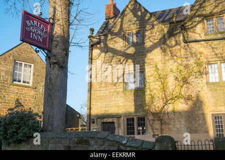 Barley Mow inn public house in the derbyshire village of kirk ireton,Derbyshire,England,2015 Stock Photo