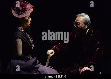 Beijing, China. 19th Jan, 2015. Russian writer Anton Chekhov's play 'Uncle Vanya' is staged by the Beijing People's Art Theater in Beijing, capital of China, Jan. 19, 2015. Credit:  Tang Shizeng/Xinhua/Alamy Live News Stock Photo