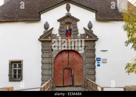 Portal, Schloss Kobersdorf Castle, Mittelburgenland or Oberpullendorf District, Burgenland, Austria Stock Photo