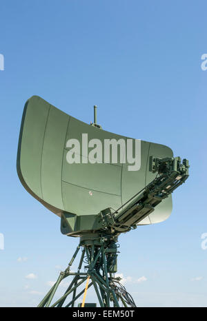 Modern military radar with long range target localization capabilities,front view Stock Photo