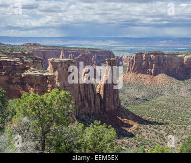Monument Canyon View, Colorado National Monument, Grand Junction, Colorado, United States Stock Photo