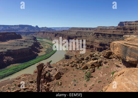 The Gooseneck and Colorado River in Canyonlands National Park as seen ...