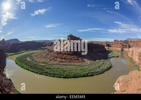 Big Bend of the Colorado River, Potash Road, Moab, Utah, United States Stock Photo