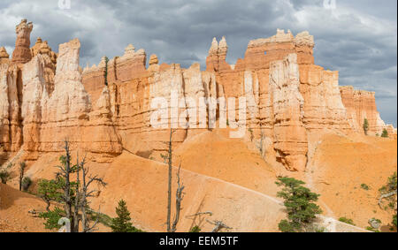 Rocks of the Navajo Loop Trail, Bryce Canyon National Park, Bryce, Utah, United States Stock Photo