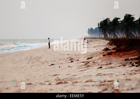 Ada Foah beach, Ghana. Stock Photo