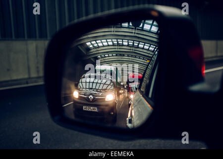 Traffic jam near Frankfurt A3 Germany Stock Photo
