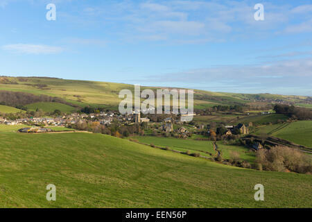 Abbotsbury village Dorset England UK known for the swannery, subtropical gardens and historic stone buildings on the Jurassic Co Stock Photo